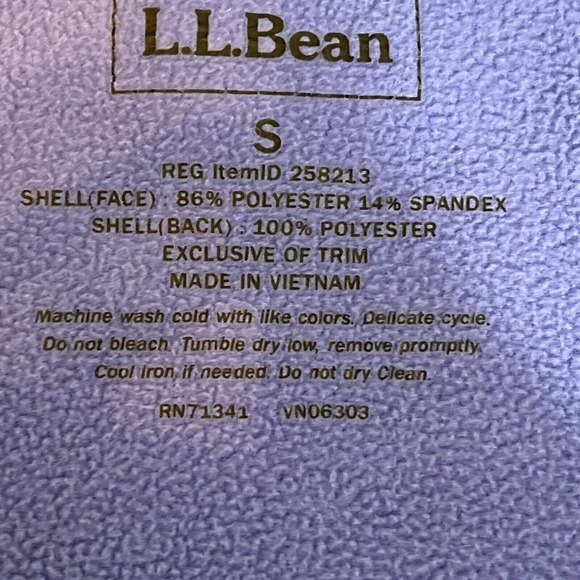 LL BEAN Women’s Pathfinder Soft Shell Jacket Blue Size S - Picture 3 of 9